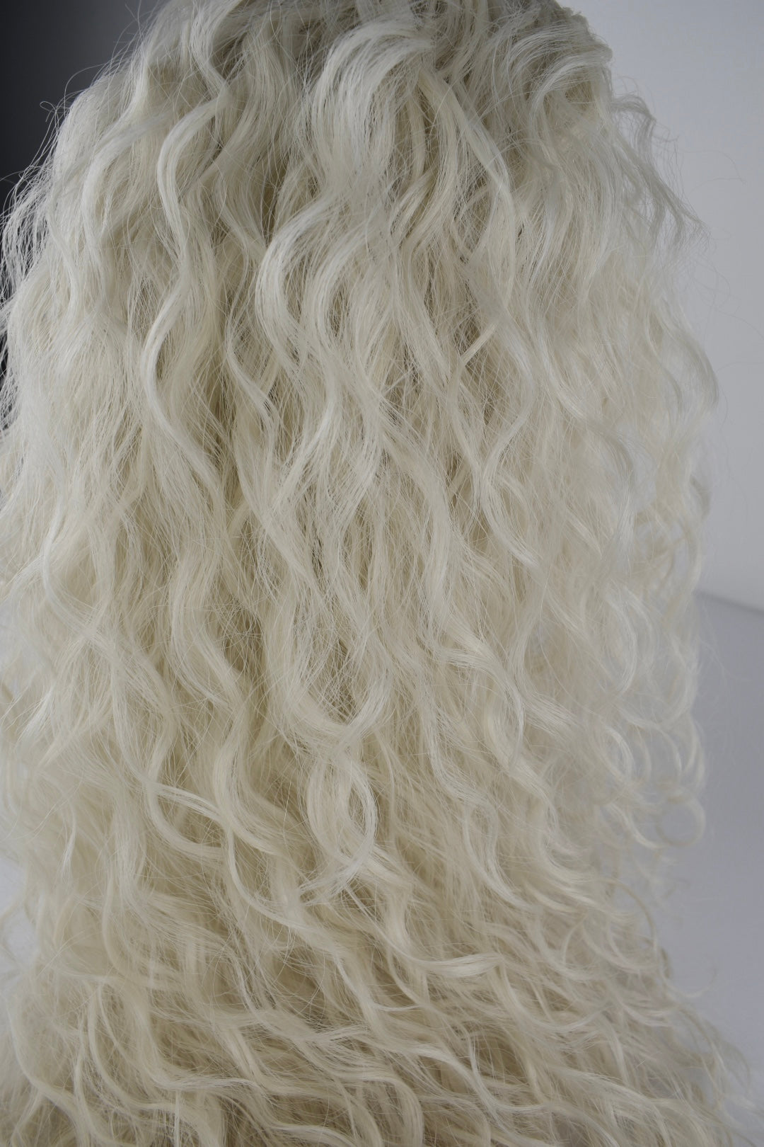 Wavy Ponytail 28" - "White Blonde"