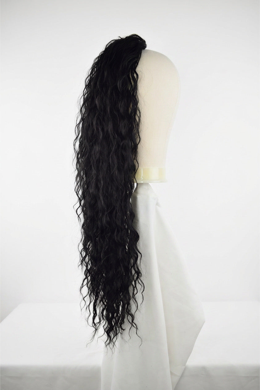 Wavy Ponytail 28" - "Jet Black"