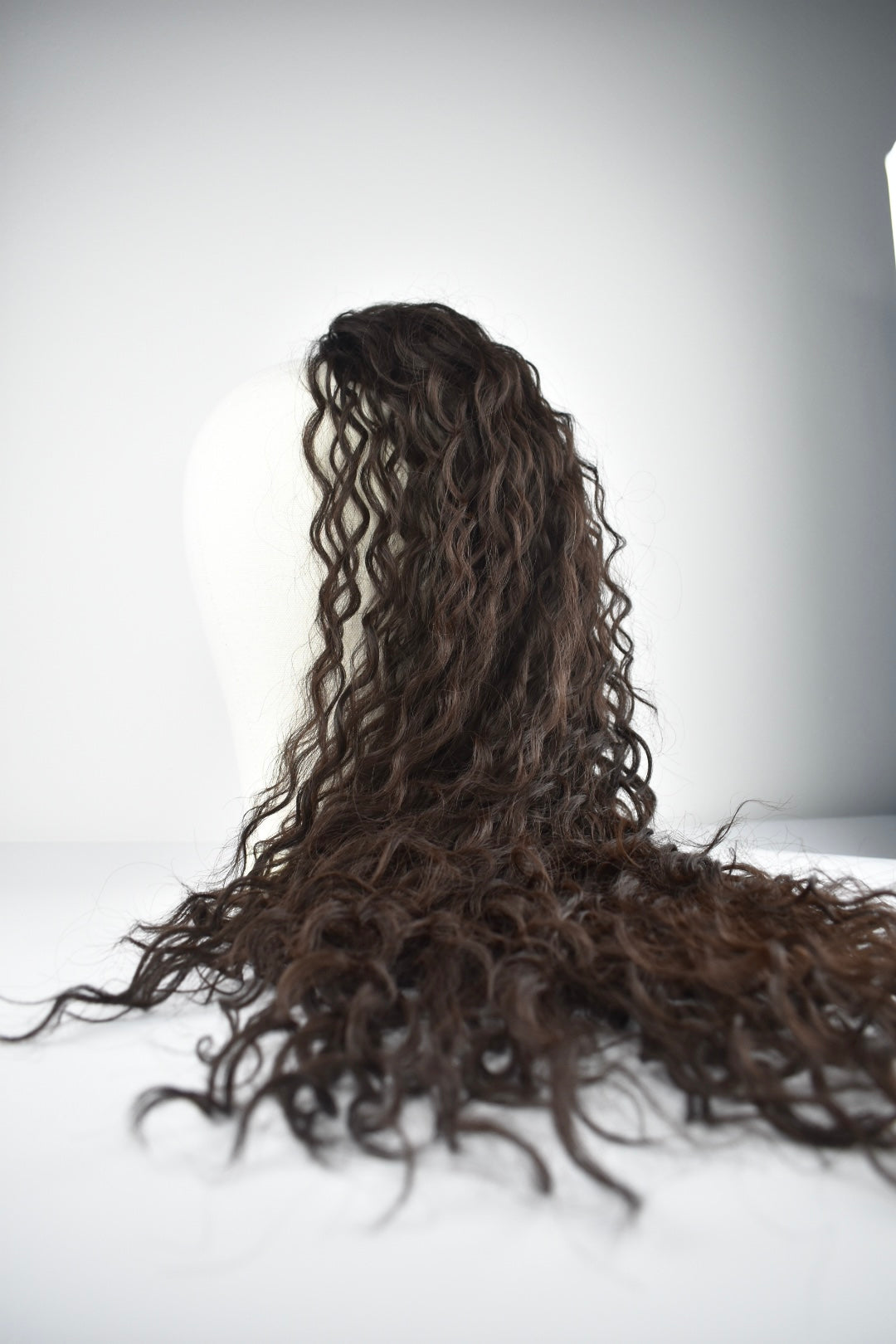 Wavy Ponytail 28" - "Dunkelbraun"