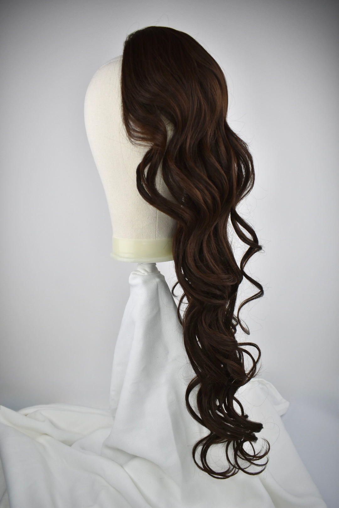 Curly Ponytail 28" - "Chocolate Brown"