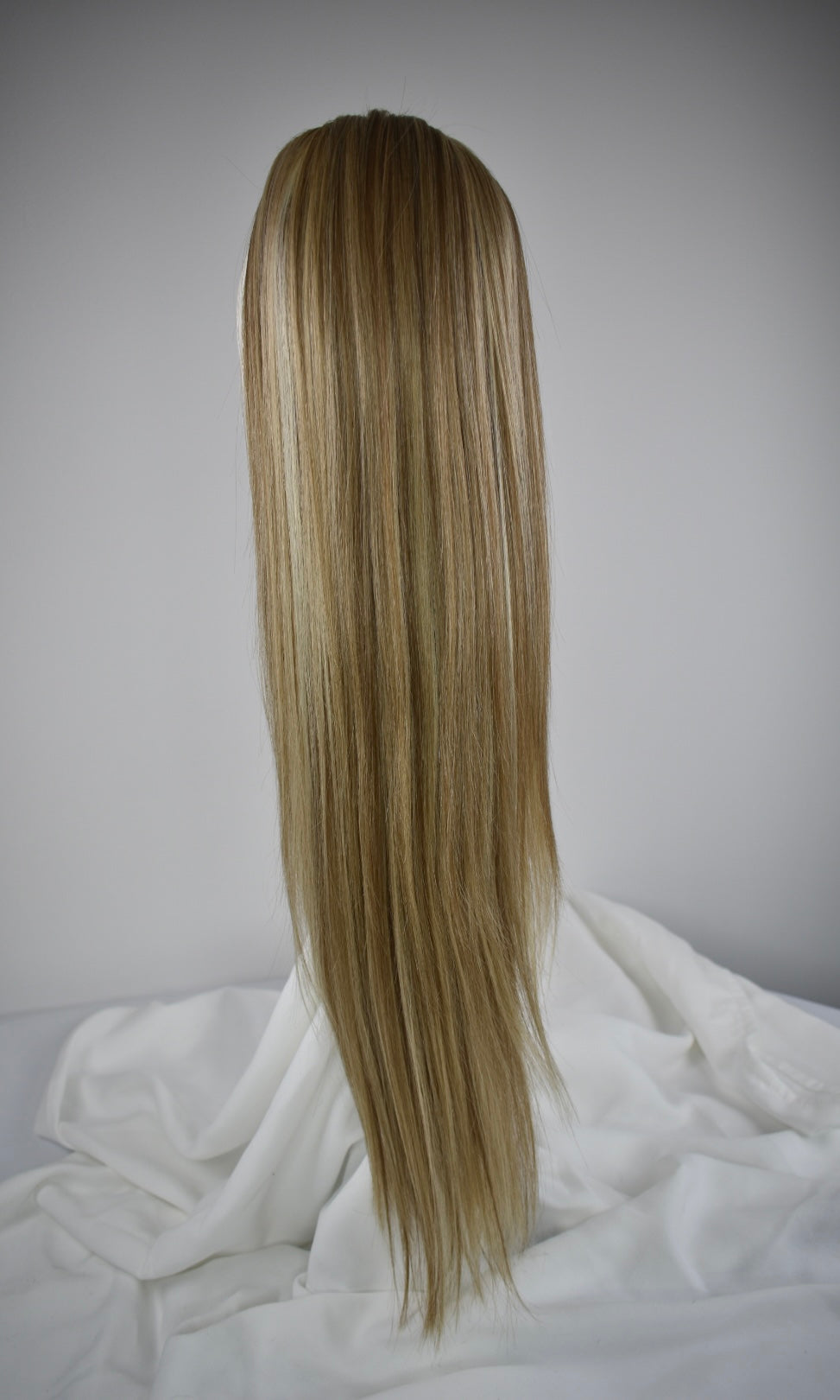 Straight Ponytail 28" - "Buttercream Blonde"