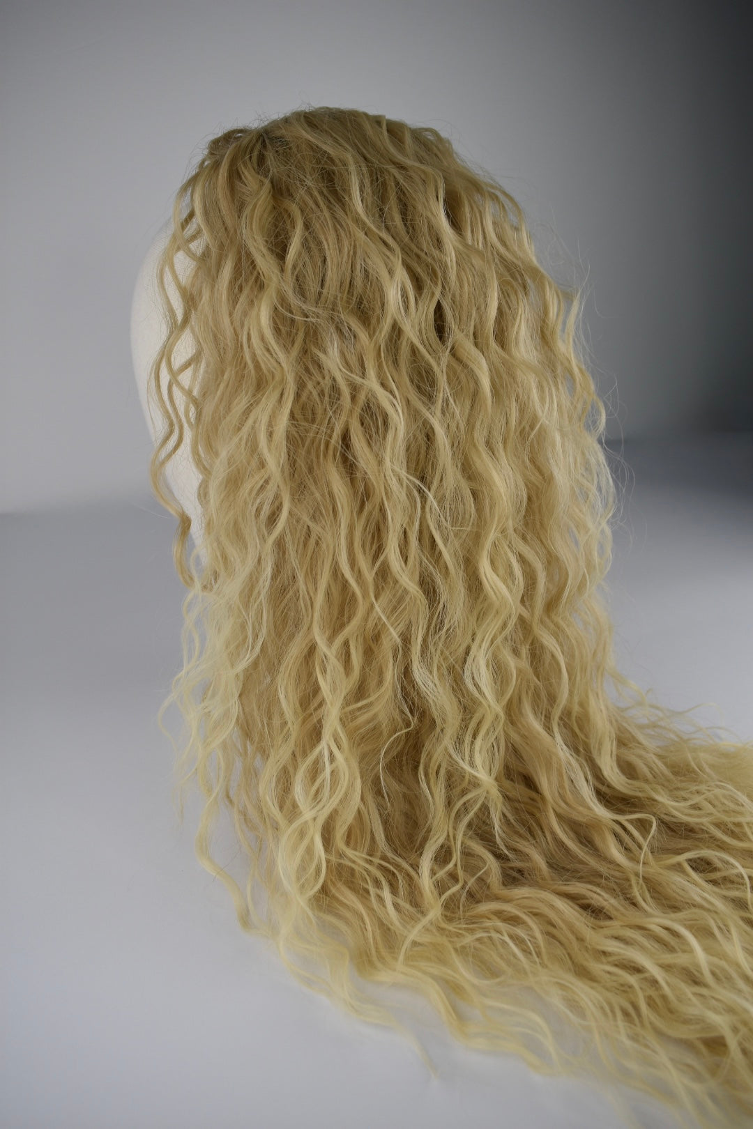 Wavy Ponytail 28" - "Light Blonde Ombré"
