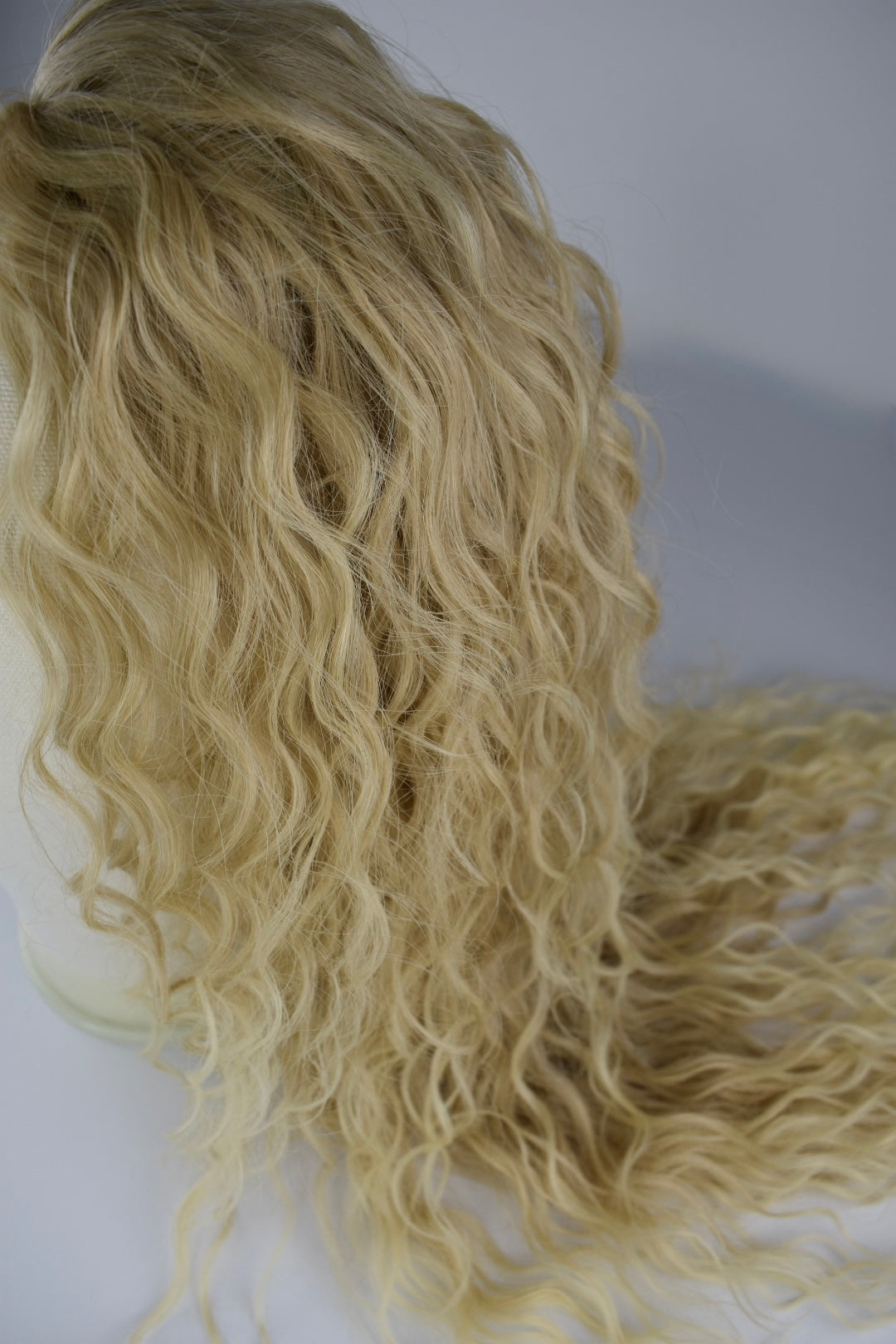 Wavy Ponytail 28" - "Light Blonde Ombré"