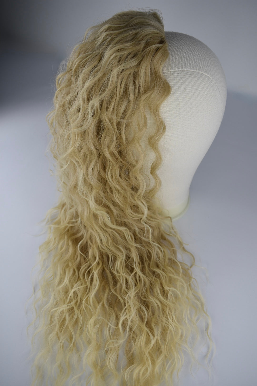 Wavy Ponytail 28" - "Light Blonde Ombré"