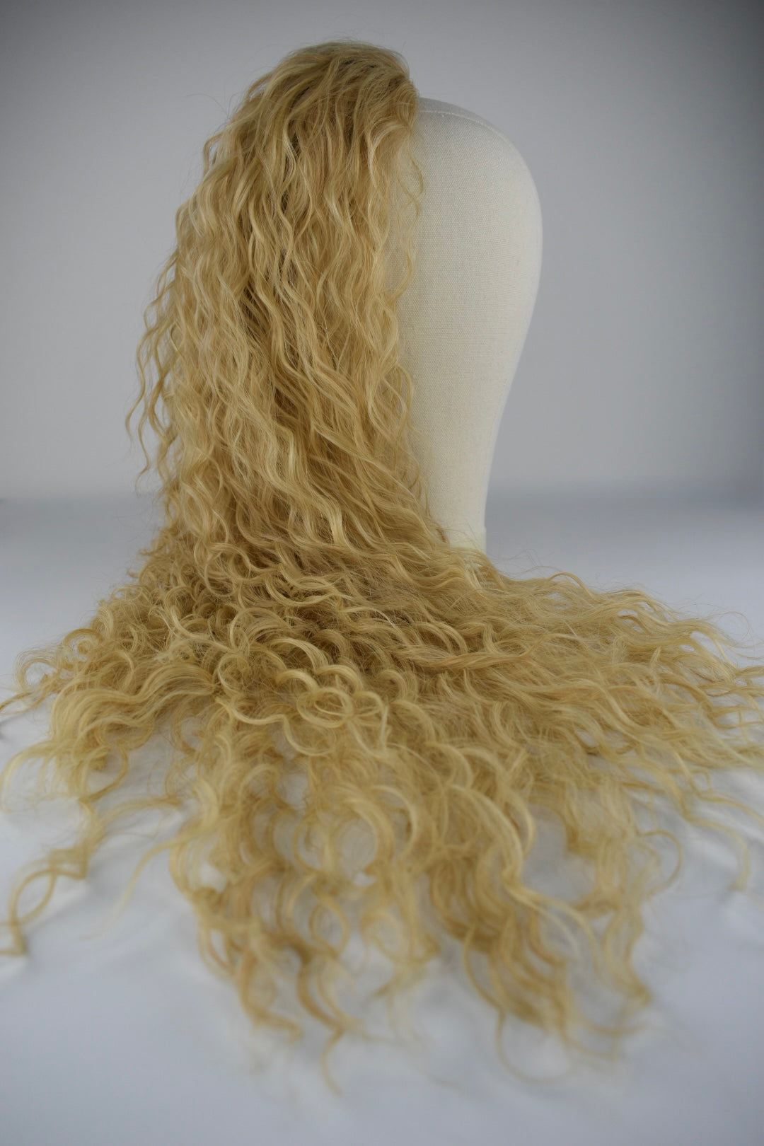 Wavy Ponytail 28" - "Light Honey Blonde"