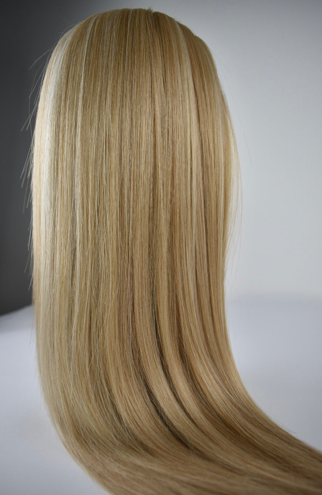 Straight Ponytail 28" - "Caramel Glow"