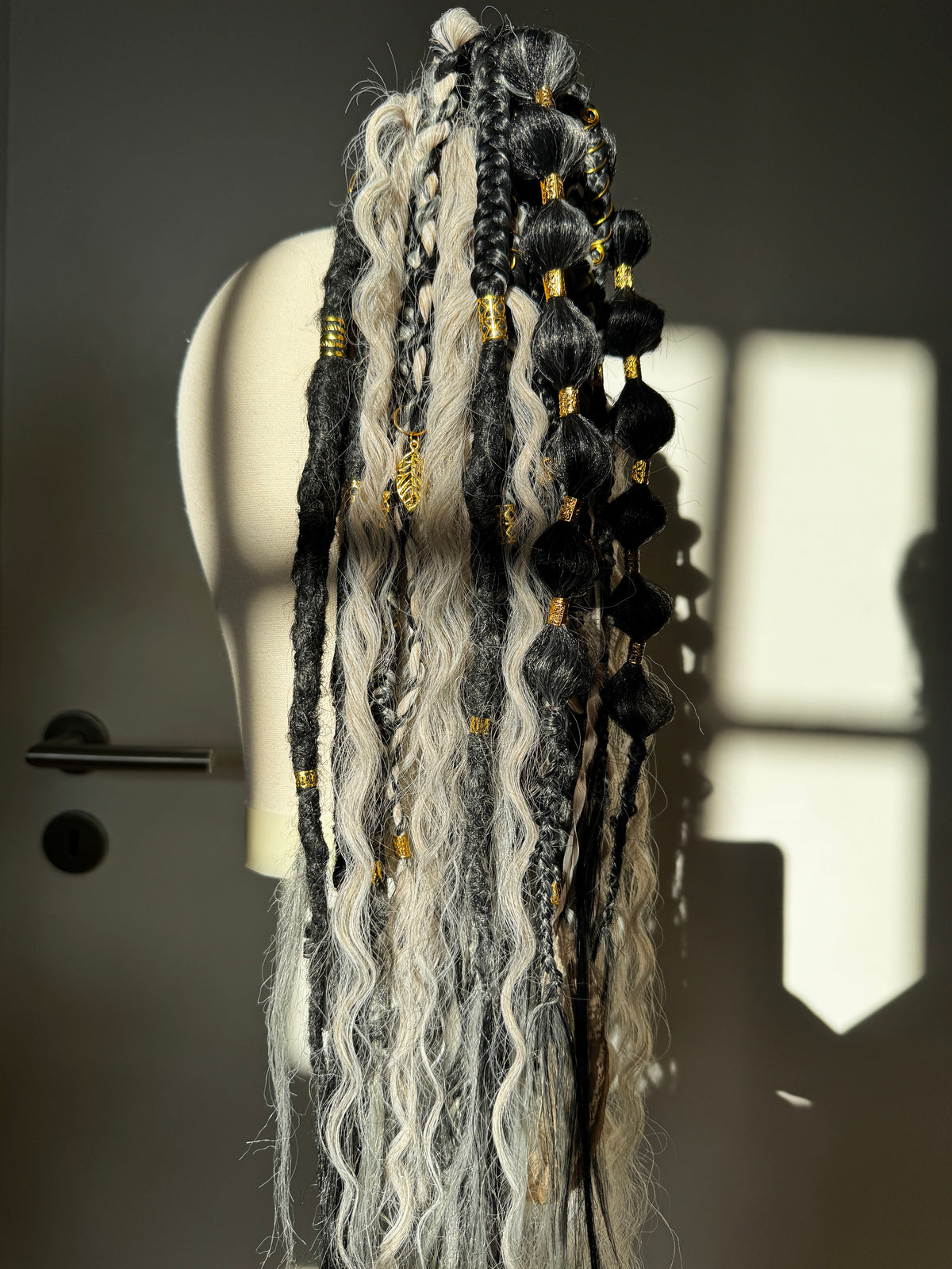 Custom Clip-In Wavy Dreads Ponytail