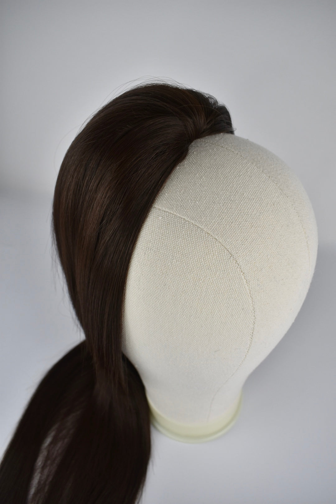 Straight Ponytail 28" - "Chocolate Brown"