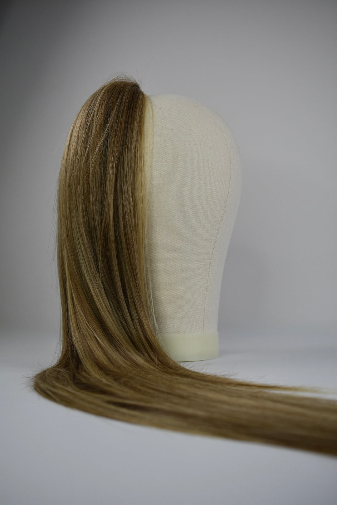 Straight Ponytail 28" - "Buttercream Blonde"