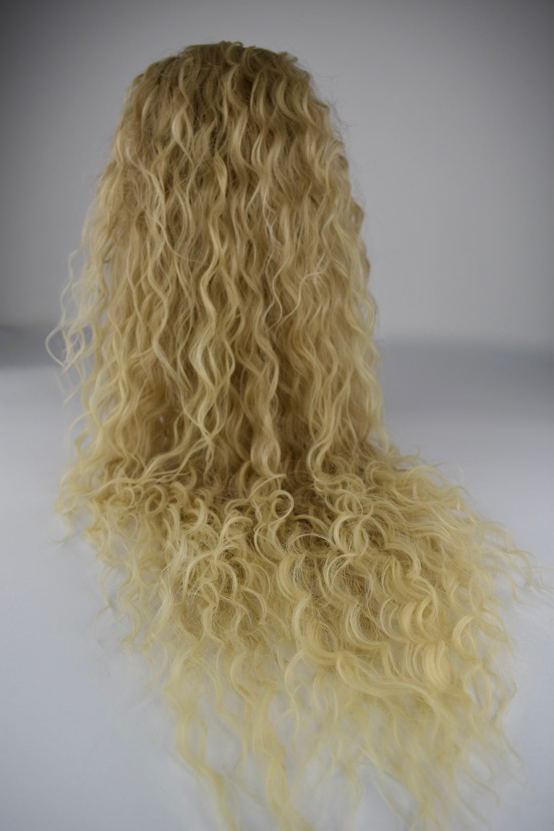 Wavy Ponytail 28" - "Light Blonde Ombré"