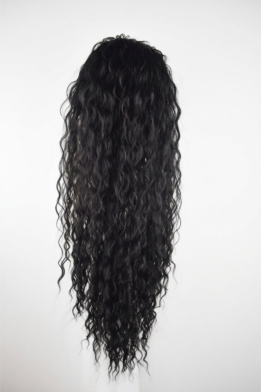 Wavy Ponytail 28" - "Jet Black"