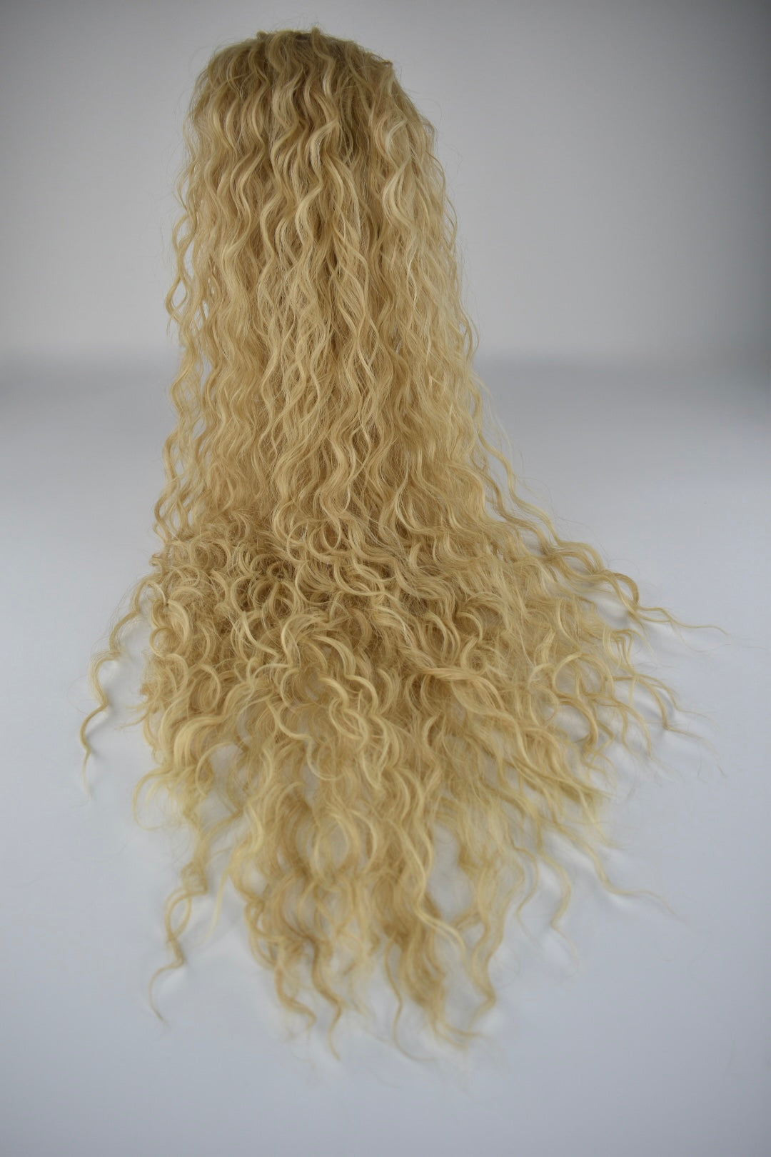 Wavy Ponytail 28" - "Light Honey Blonde"