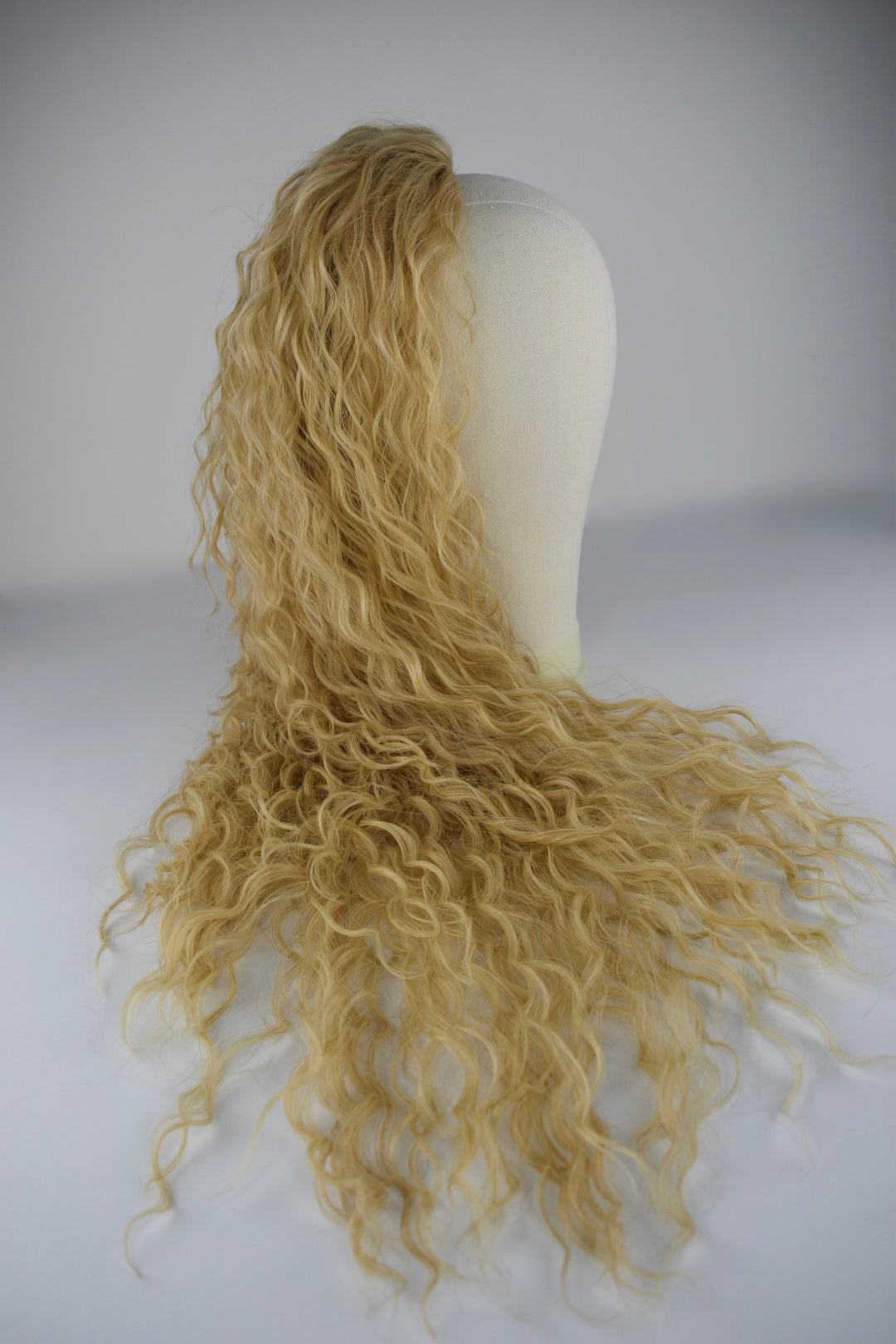 Wavy Ponytail 28" - "Light Honey Blonde"