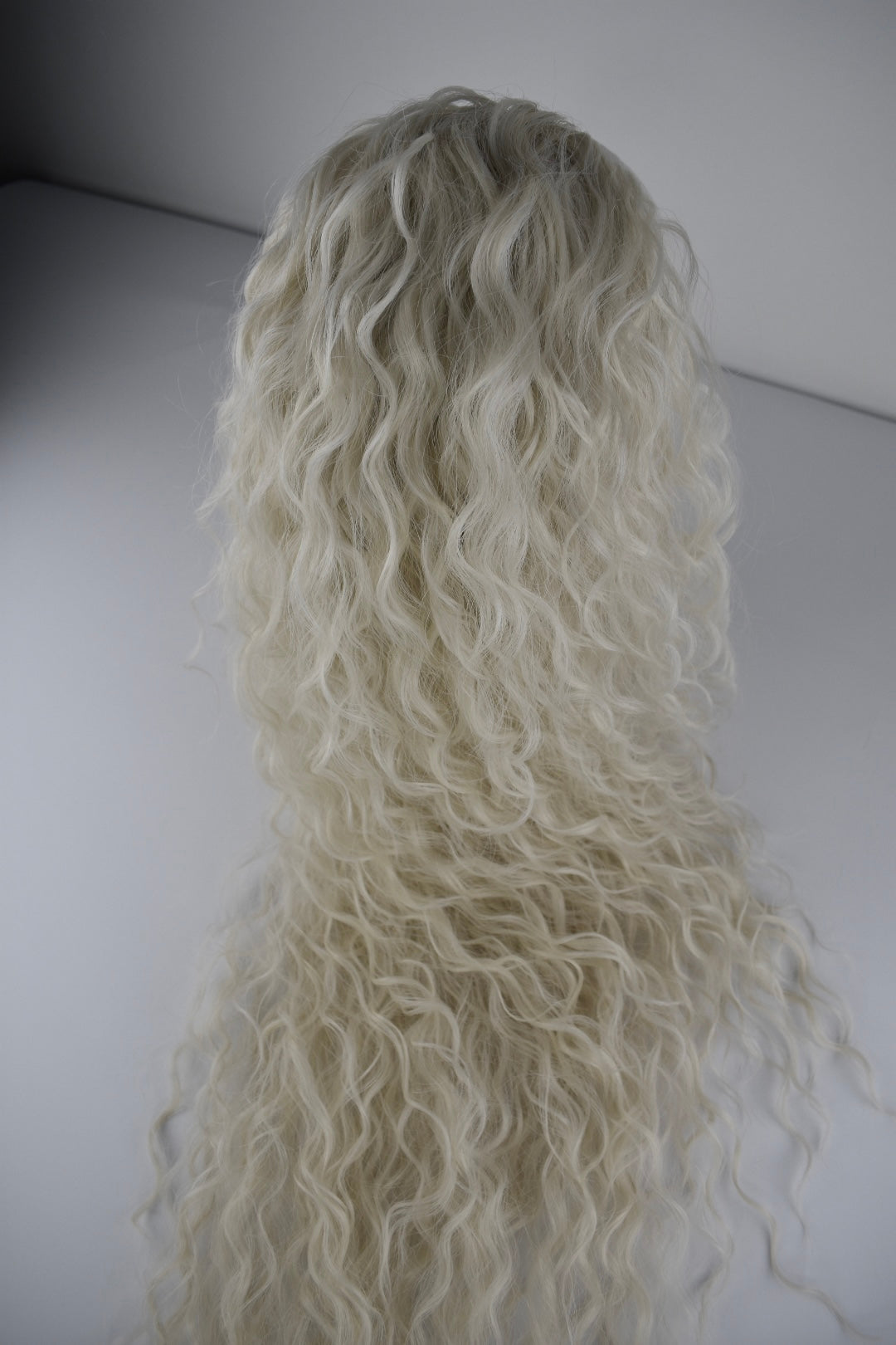 Wavy Ponytail 28" - "White Blonde"