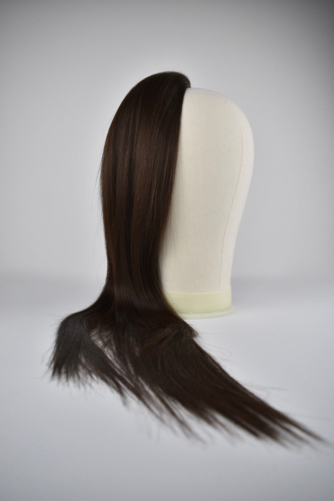Straight Ponytail 28" - "Chocolate Brown"