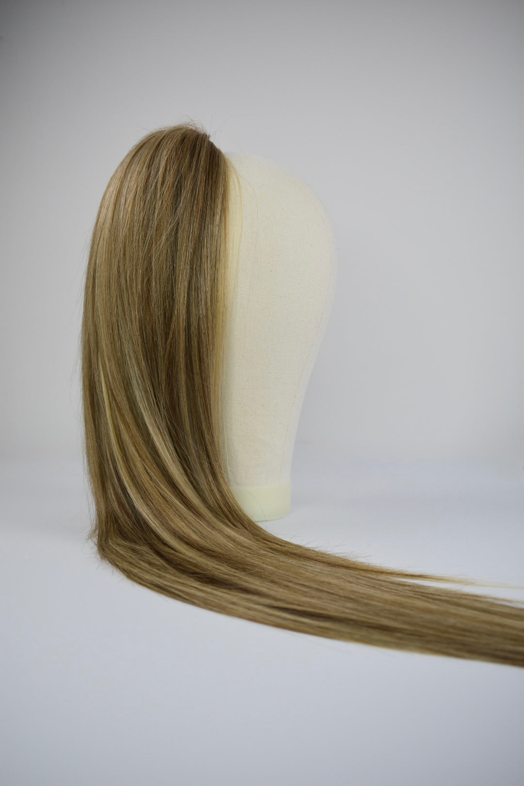 Straight Ponytail 28" - "Buttercream Blonde"