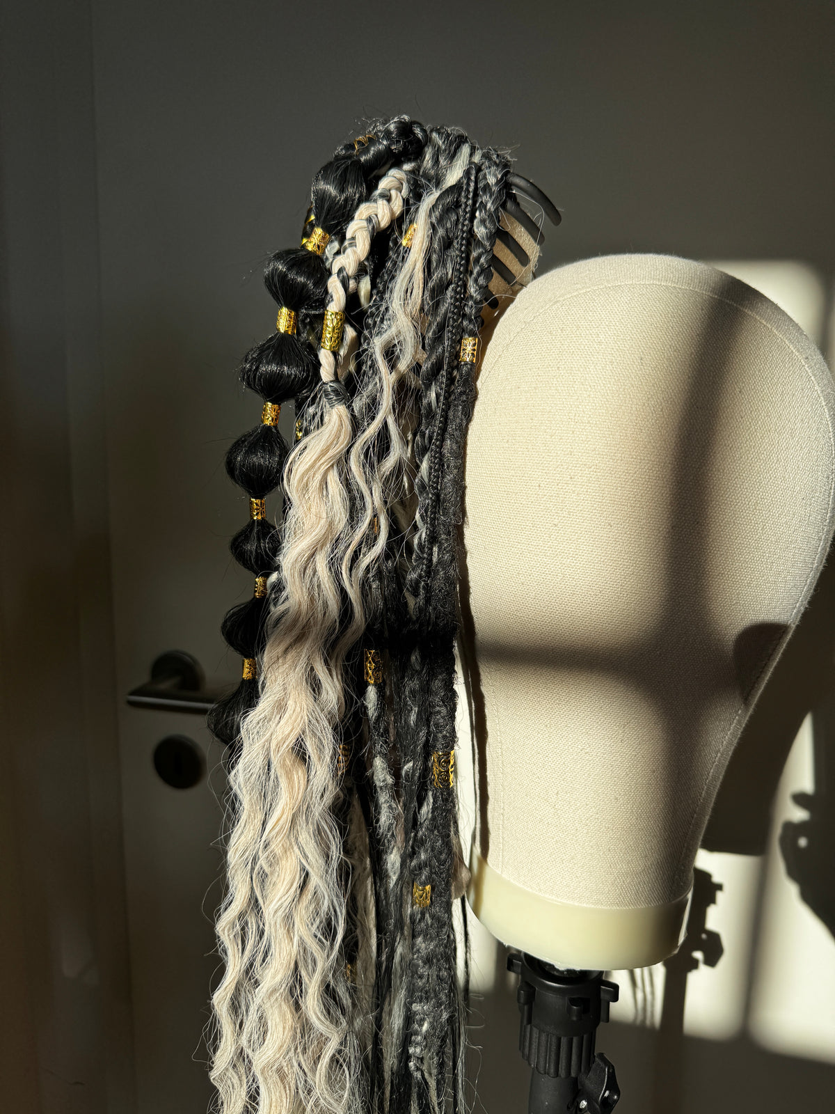 Custom Clip-In Wavy Dreads Ponytail