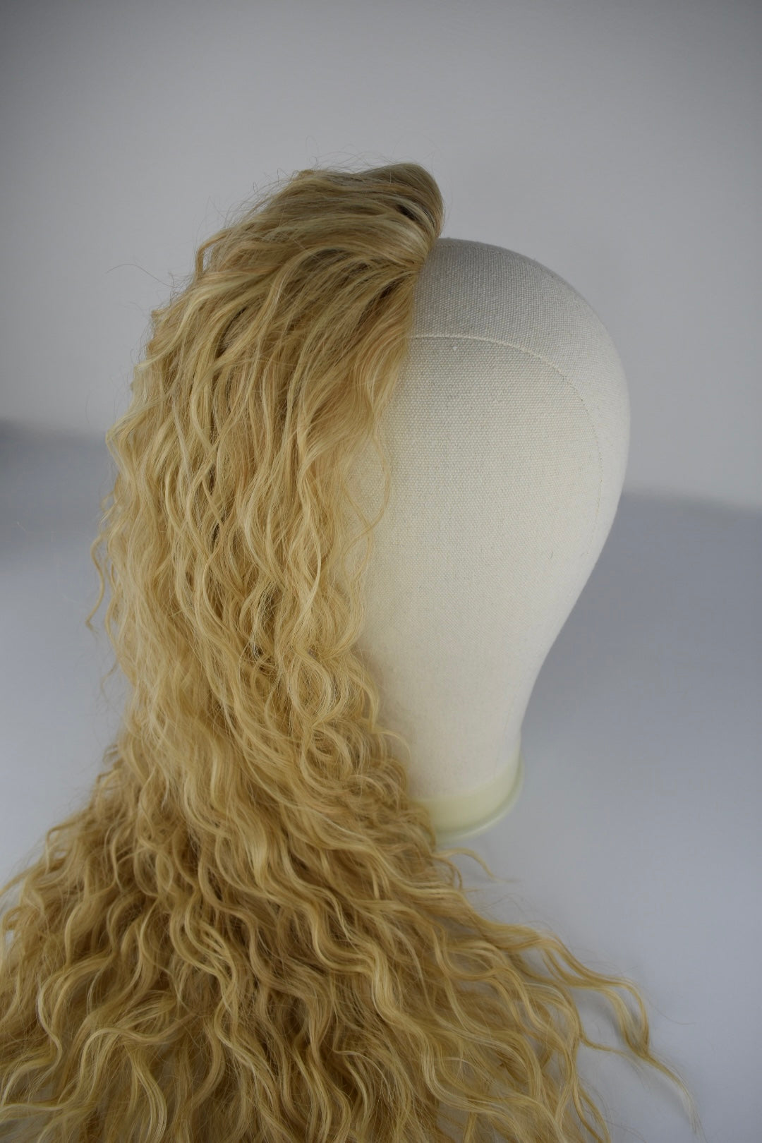 Wavy Ponytail 28" - "Light Honey Blonde"
