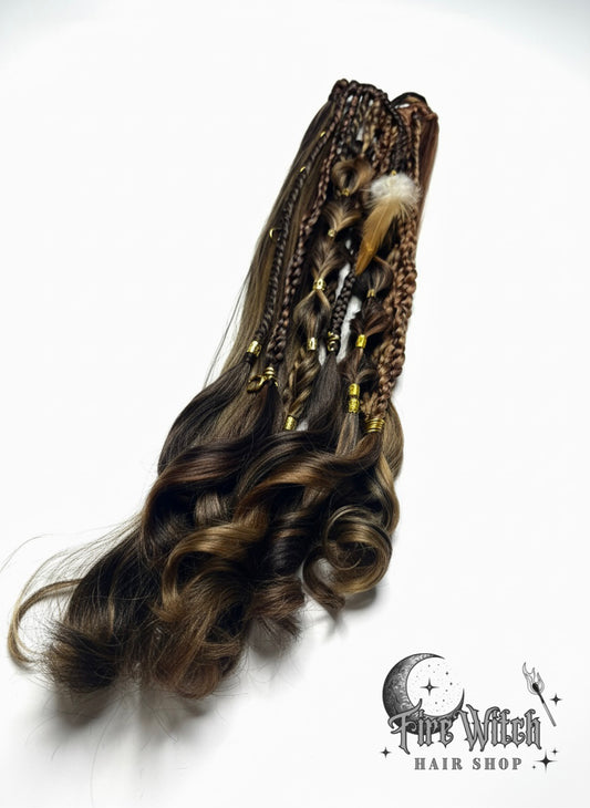 Wiking Tie-In Braids / Brown