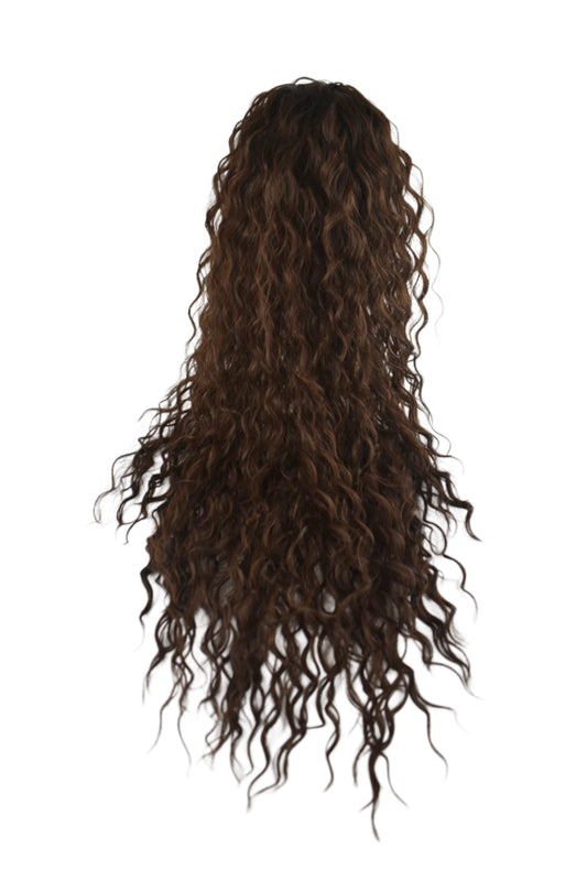 Wavy Ponytail 28" - "Chocolate Brown"