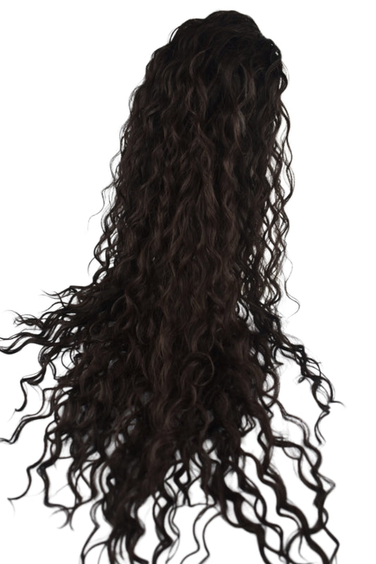 Wavy Ponytail 28" - "Dunkelbraun"