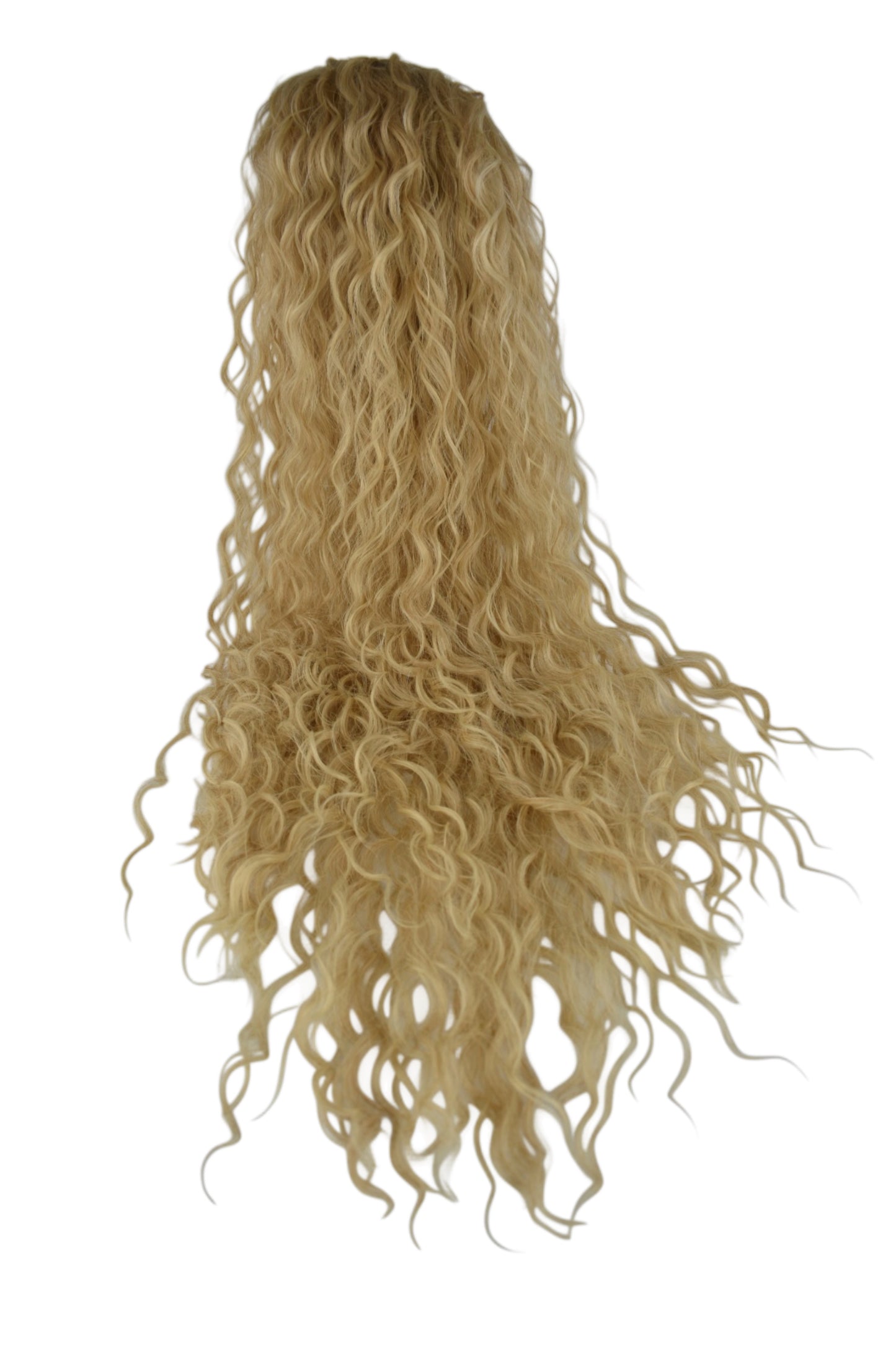 Wavy Ponytail 28" - "Light Honey Blonde"