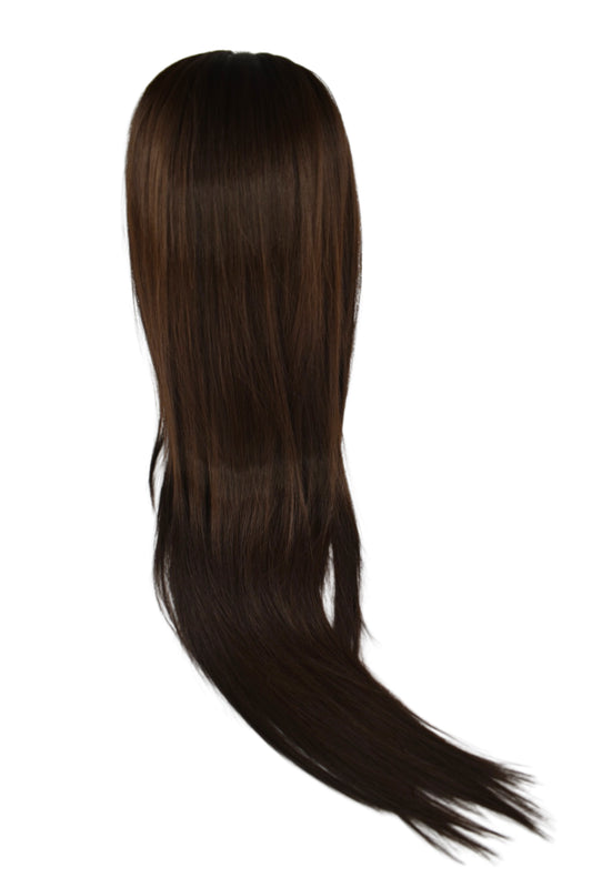 Straight Ponytail 28" - "Chocolate Brown"