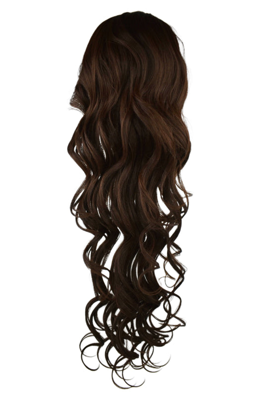 Curly Ponytail 28" - "Chocolate Brown"