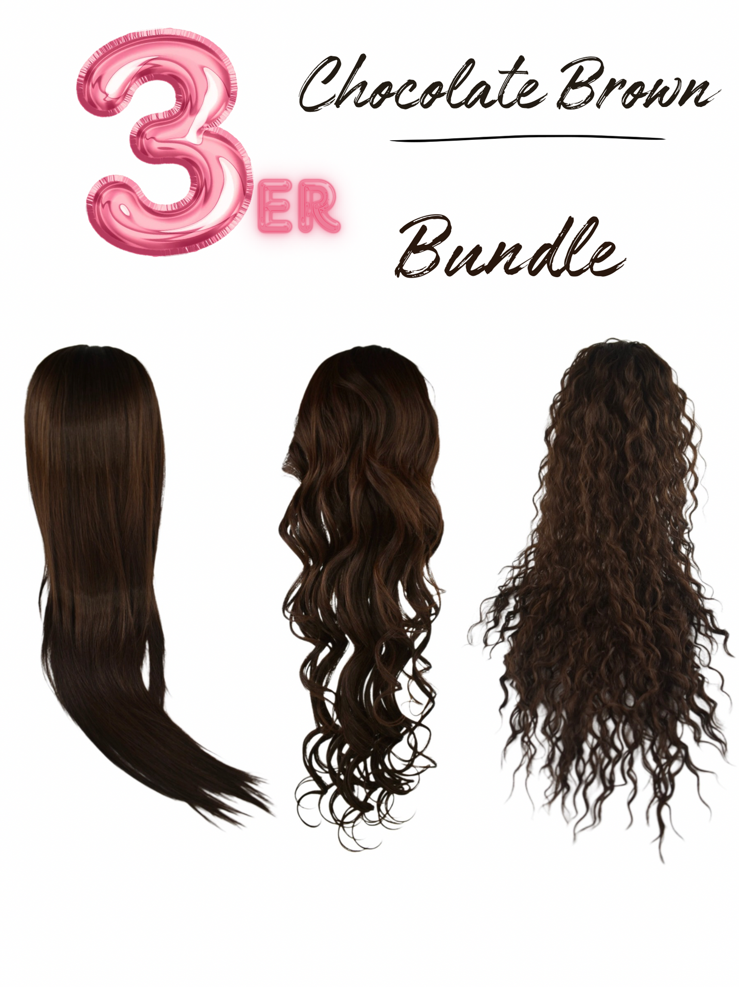 3er Bundle - Chocolate Brown