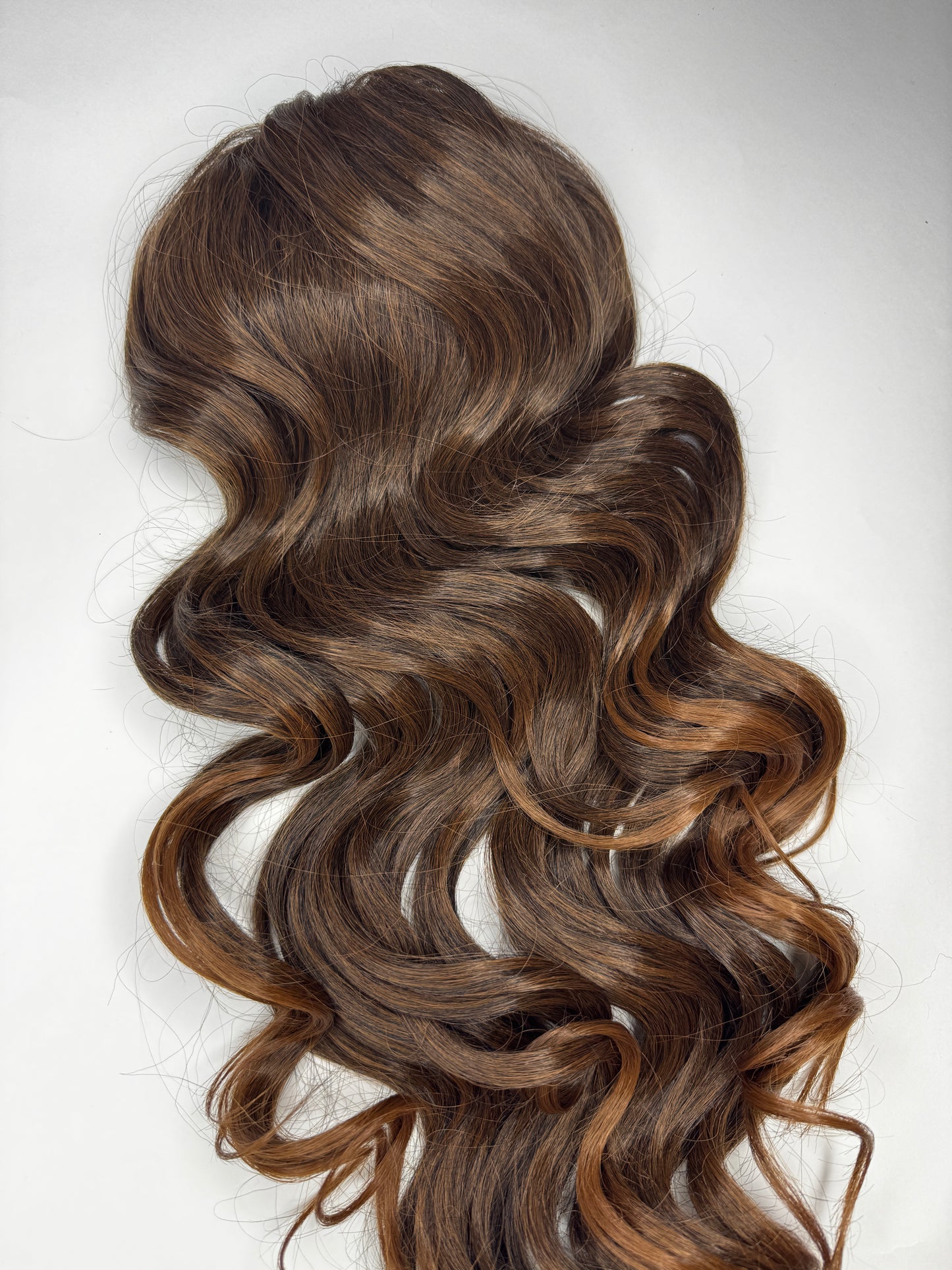 Curly Ponytail 28" - "Sun-Kissed Amber"