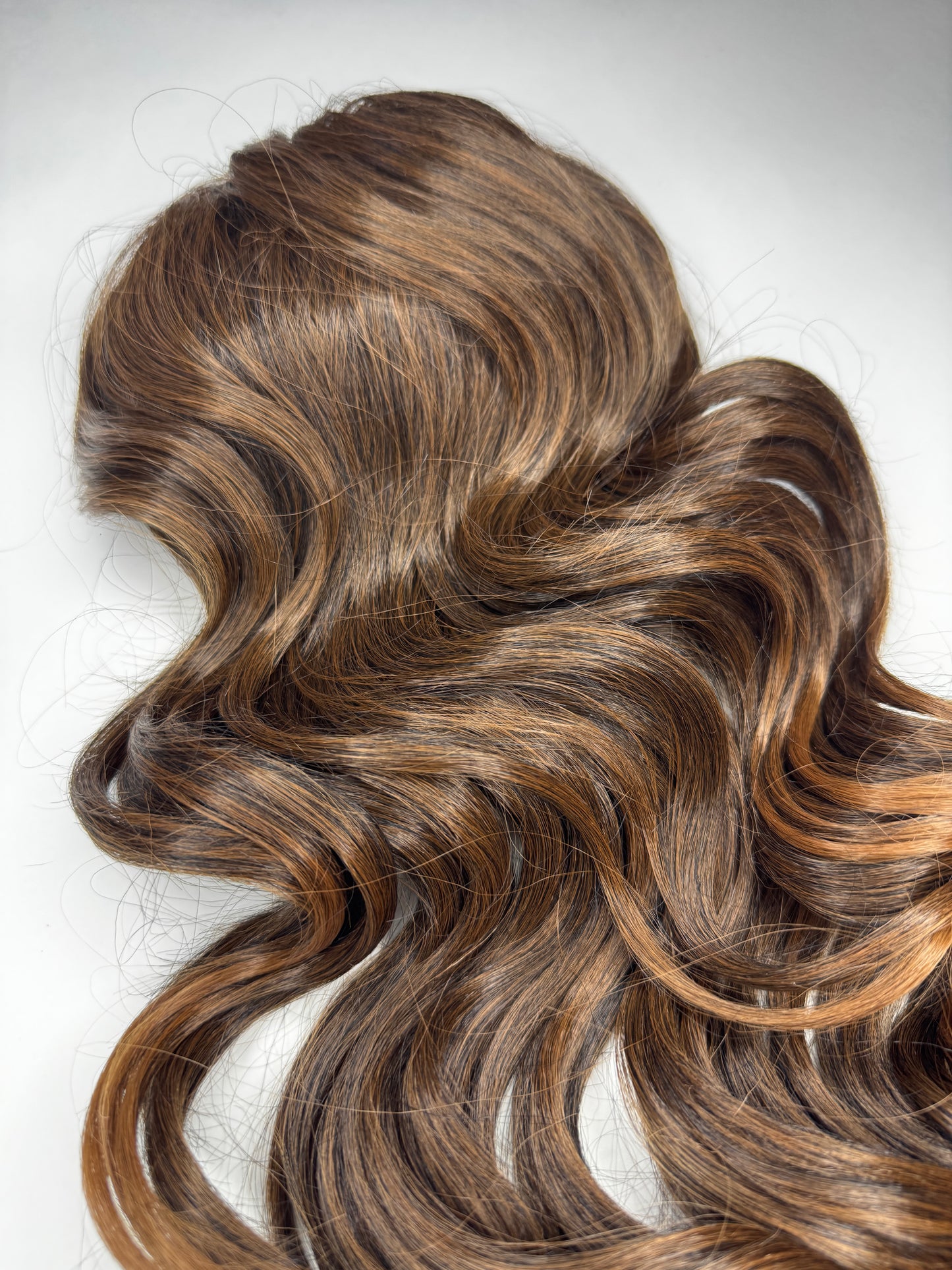 Curly Ponytail 28" - "Sun-Kissed Amber"