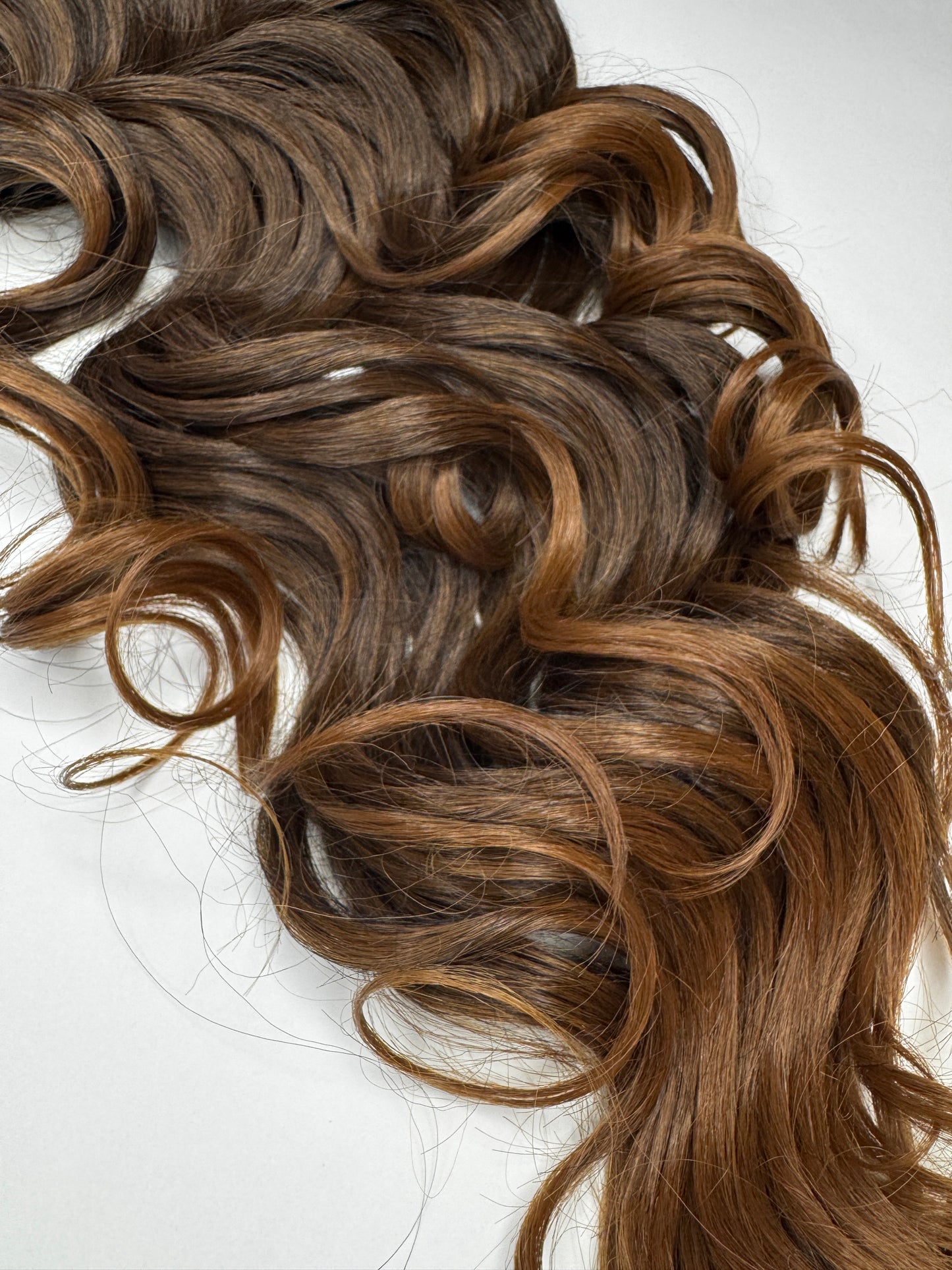 Curly Ponytail 28" - "Sun-Kissed Amber"