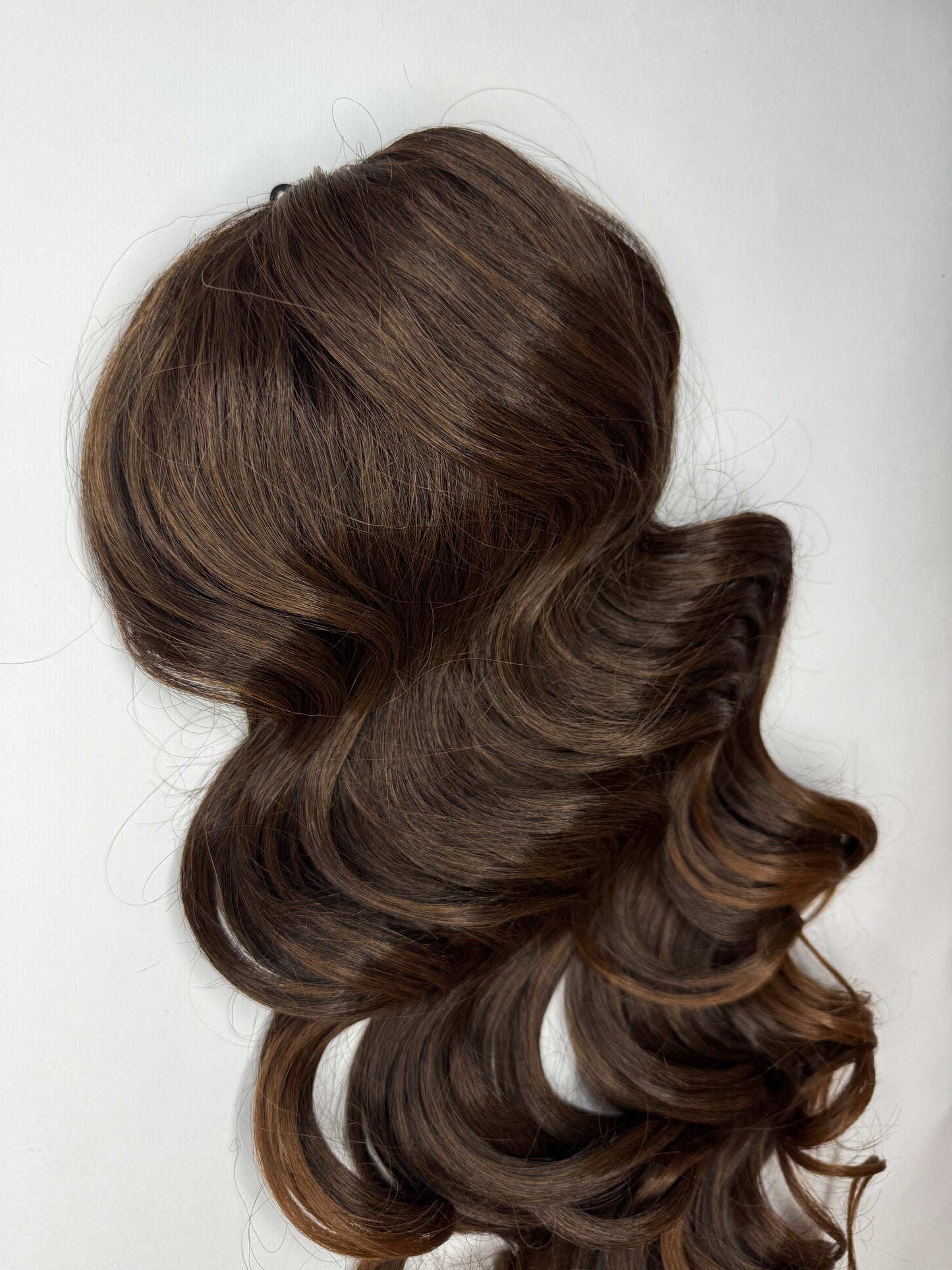 Curly Ponytail 28" - "Sun-Kissed Amber"