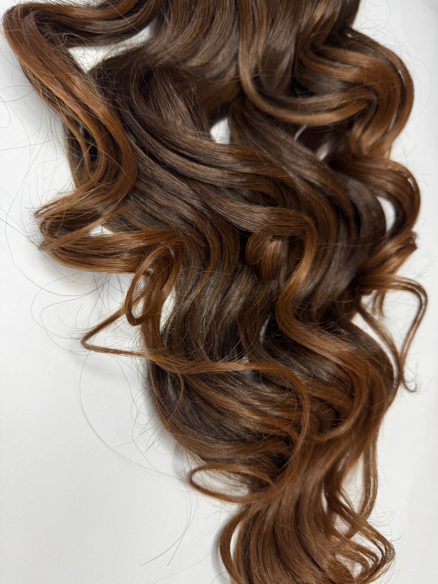 Curly Ponytail 28" - "Sun-Kissed Amber"