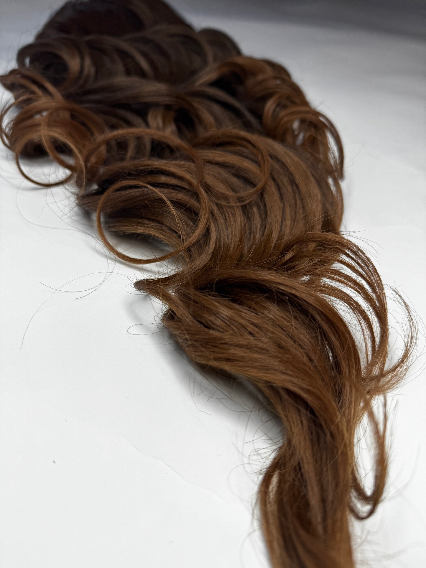 Curly Ponytail 28" - "Sun-Kissed Amber"